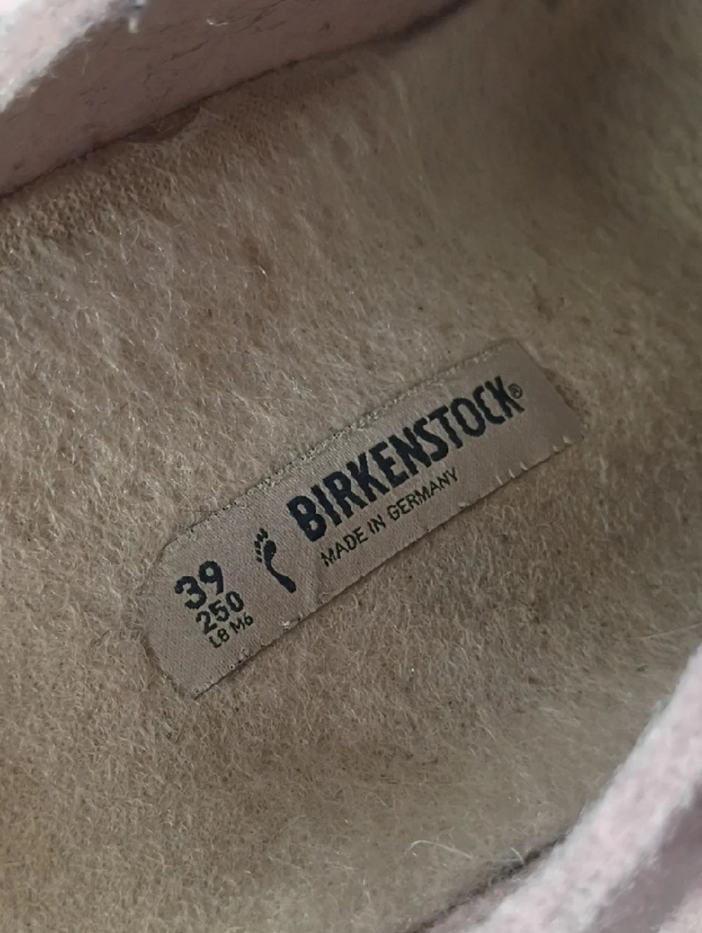 Birkenstock Arizona Pink heathered wool Sandals size 39 Women's size 8 - 8.5